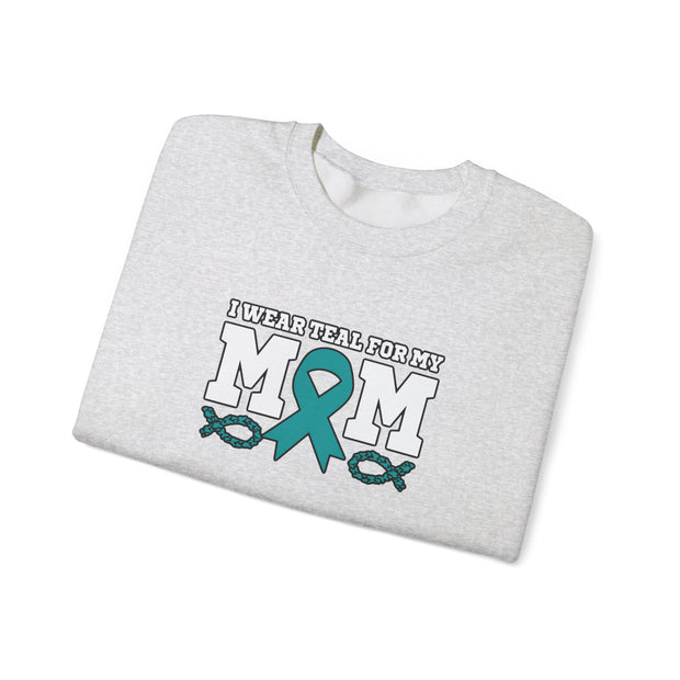 Teal for Mom Unisex Heavy Blend™ Crewneck Sweatshirt