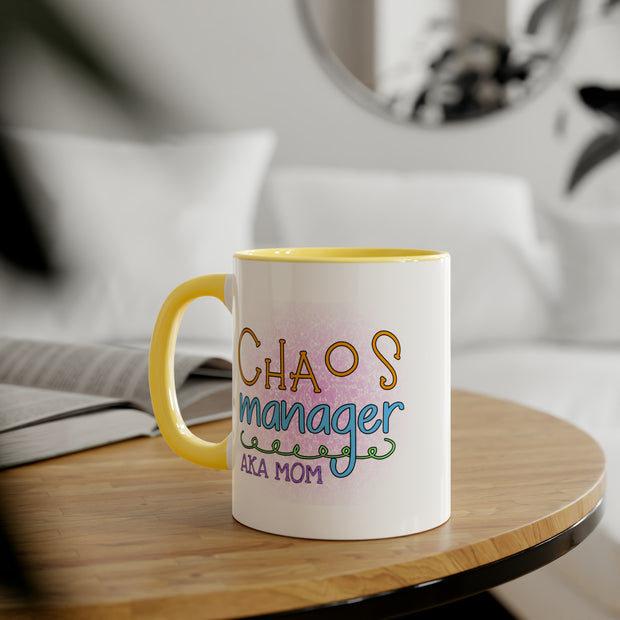 Chaos Manager Accent Mugs, 11oz