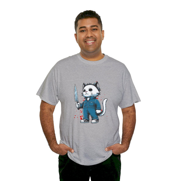 Horror Movie Cats Unisex Heavy Cotton Tee