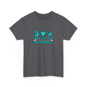 Peace Love Cure Unisex Heavy Cotton Tee