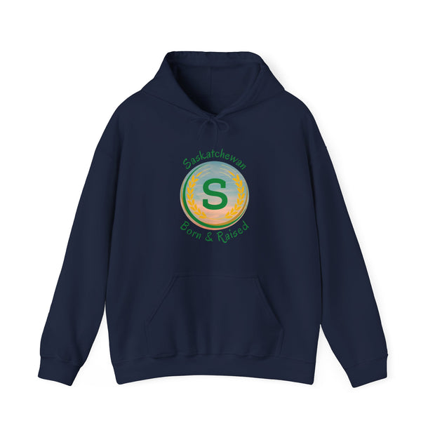 Saskatchewan Born & Raised Unisex Heavy Blend™ Hooded Sweatshirt