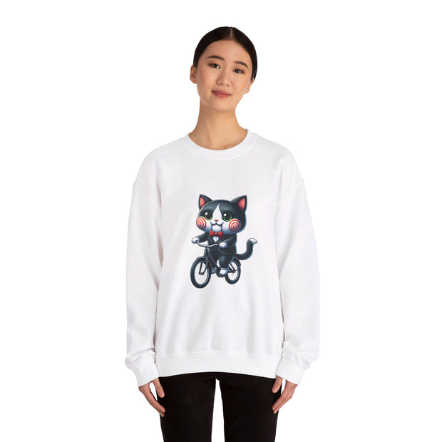 Horror Movie Cats Unisex Heavy Blend™ Crewneck Sweatshirt