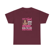 Anime, Boba, Sketching Unisex Heavy Cotton Tee