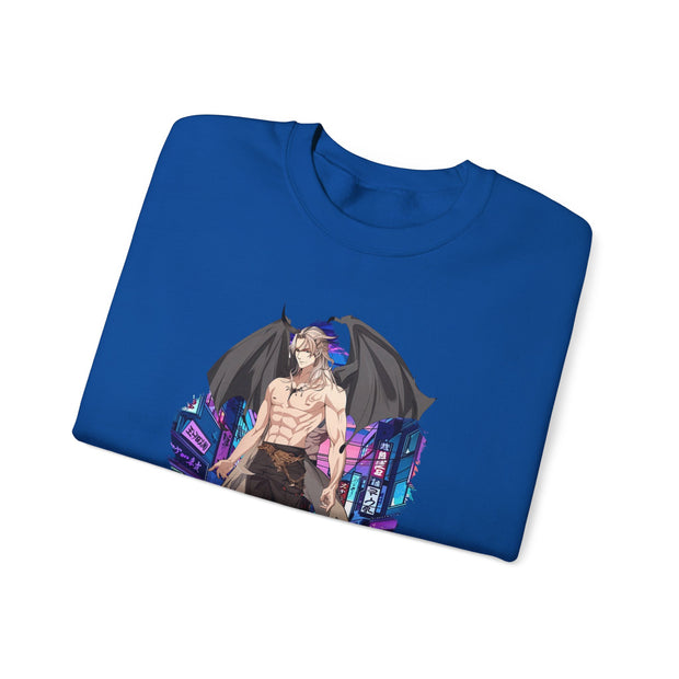 Anime Male Demon Unisex Heavy Blend™ Crewneck Sweatshirt