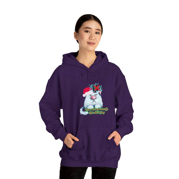 Christmas cat Unisex Heavy Blend™ Hooded Sweatshirt