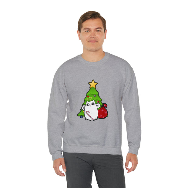 Christmas cat Unisex Heavy Blend™ Crewneck Sweatshirt