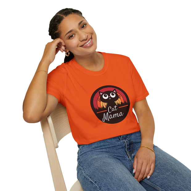 Cat Mama Unisex Softstyle T-Shirt
