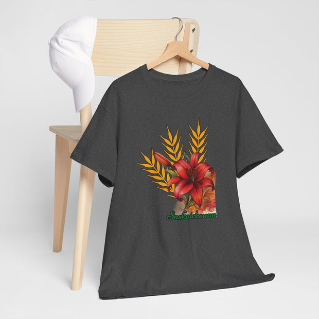 Saskatchewan Lily Unisex Heavy Cotton Tee