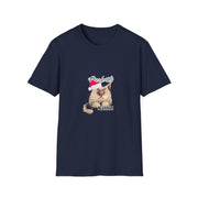 Christmas cat Unisex Softstyle T-Shirt