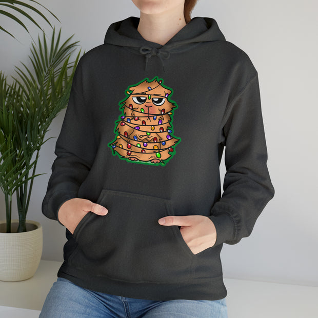 Christmas cat Unisex Heavy Blend™ Hooded Sweatshirt
