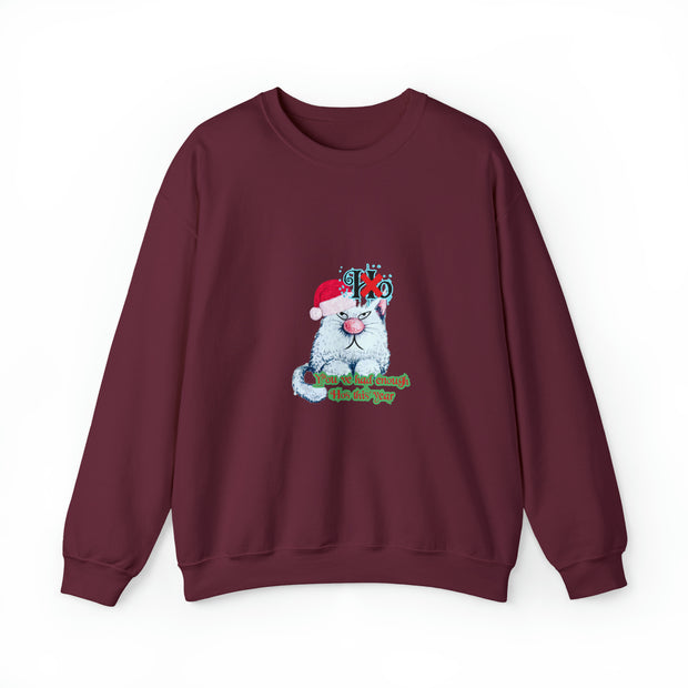 Christmas cat Unisex Heavy Blend™ Crewneck Sweatshirt