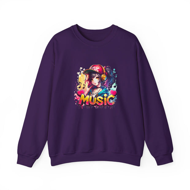 Graffiti Anime Girls Unisex Heavy Blend™ Crewneck Sweatshirt