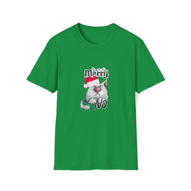 Christmas cat Unisex Softstyle T-Shirt