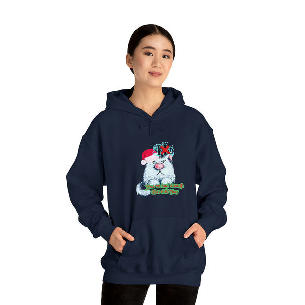 Christmas cat Unisex Heavy Blend™ Hooded Sweatshirt