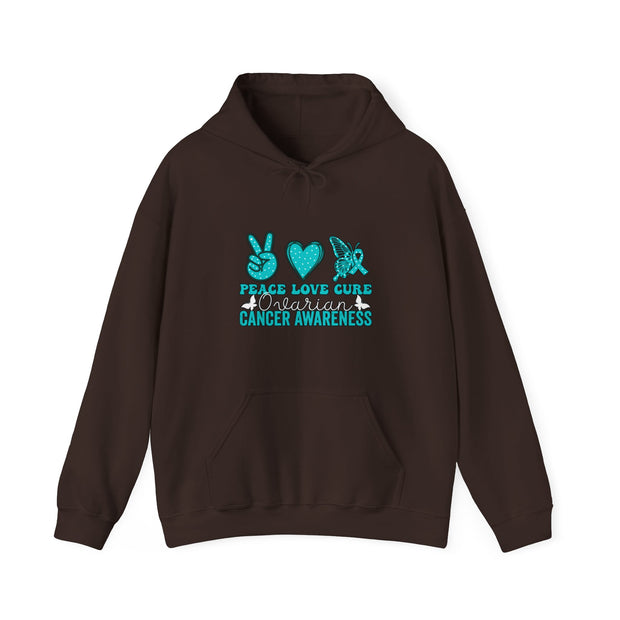Peace Love Cure Unisex Heavy Blend™ Hooded Sweatshirt