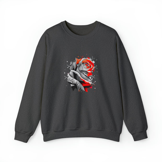 Rose Unisex Heavy Blend™ Crewneck Sweatshirt