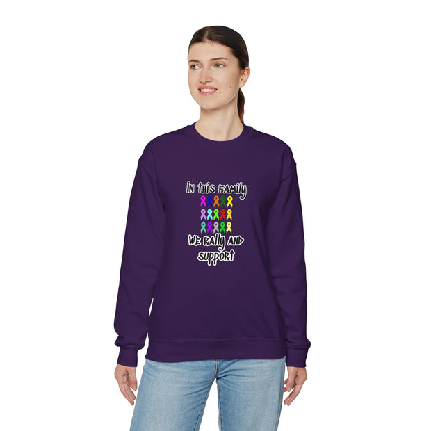 Cancer Family Support Unisex Heavy Blend™ Crewneck Sweatshirt