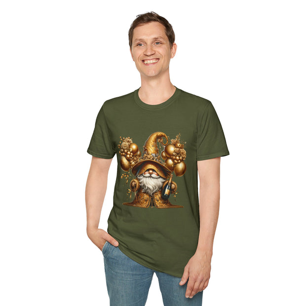 New Year Gnome Unisex Softstyle T-Shirt