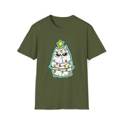 Christmas cat Unisex Softstyle T-Shirt