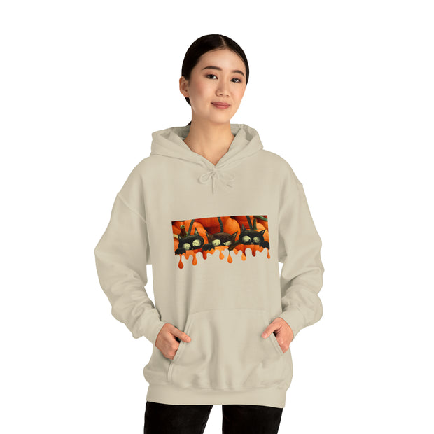 Pumpkin cats Unisex Heavy Blend™ Hooded Sweatshirt