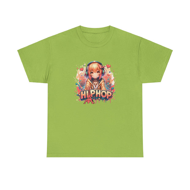Graffiti Anime Girl Unisex Heavy Cotton Tee