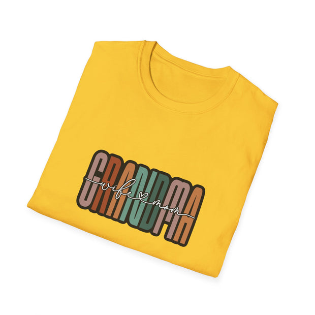 Grandma Mom Wife Unisex Softstyle T-Shirt