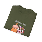 Unicorn Boba Unisex Softstyle T-Shirt