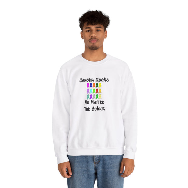 Cancer Sucks Unisex Heavy Blend™ Crewneck Sweatshirt
