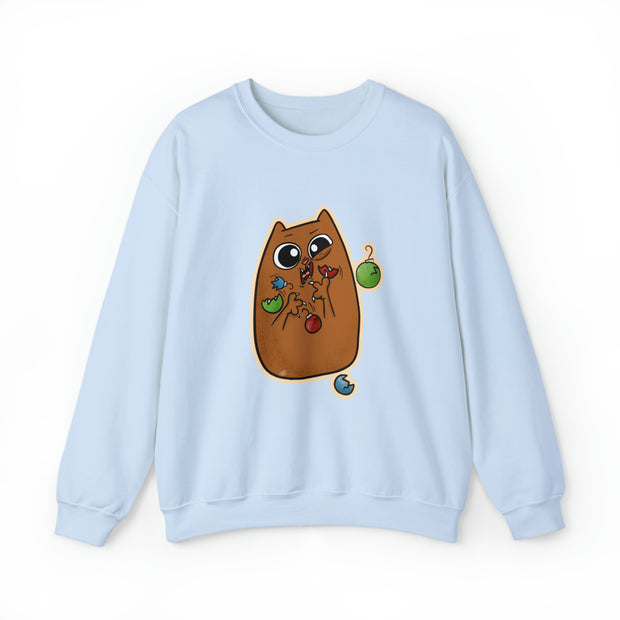 Christmas cat Unisex Heavy Blend™ Crewneck Sweatshirt