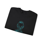 Ovarian Cancer Ribbon Unisex Heavy Blend™ Crewneck Sweatshirt