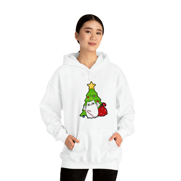 Christmas cat Unisex Heavy Blend™ Hooded Sweatshirt