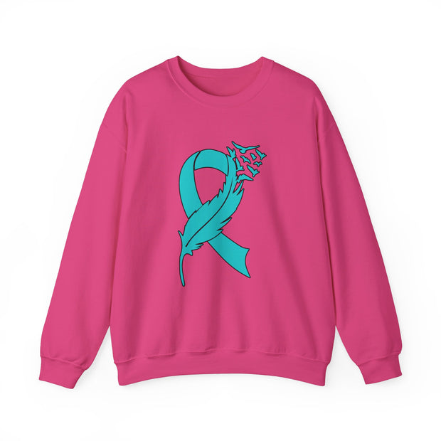 Teal Ribbon Unisex Heavy Blend™ Crewneck Sweatshirt