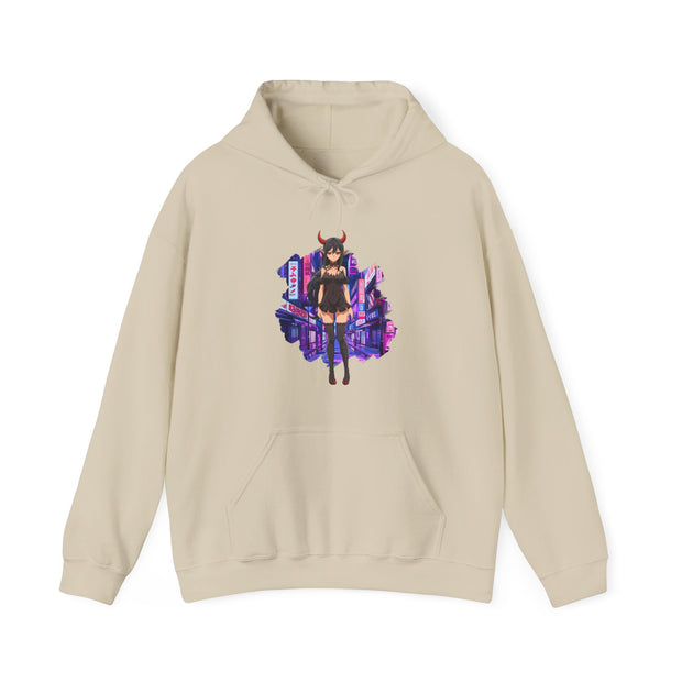 Anime Female Demon Unisex Heavy Blend™ Hooded Sweatshirt