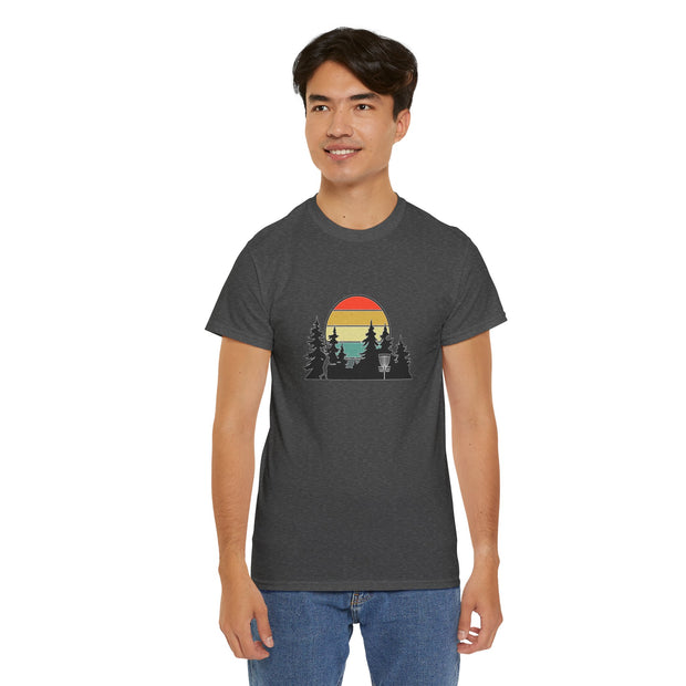 Retro Disc Golf Unisex Heavy Cotton Tee