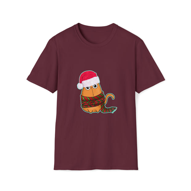 Christmas Cat Unisex Softstyle T-Shirt