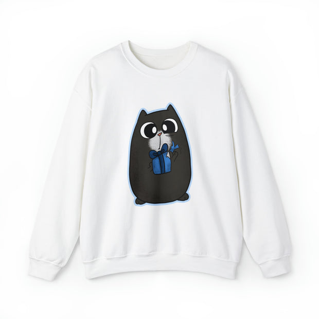 Christmas cat Unisex Heavy Blend™ Crewneck Sweatshirt