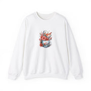 Tea Cup Flowers & Birds Unisex Heavy Blend™ Crewneck Sweatshirt