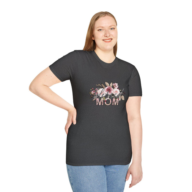 Mom Flowers Unisex Softstyle T-Shirt
