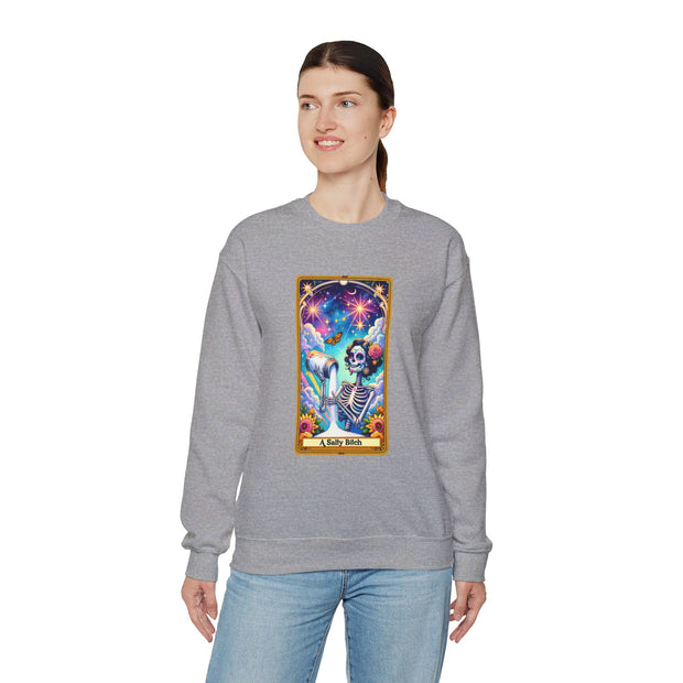 Salty Bitch Tarot Card Unisex Heavy Blend™ Crewneck Sweatshirt