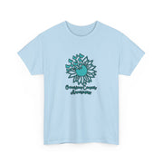 Ovarian Cancer Sunflower Unisex Heavy Cotton Tee