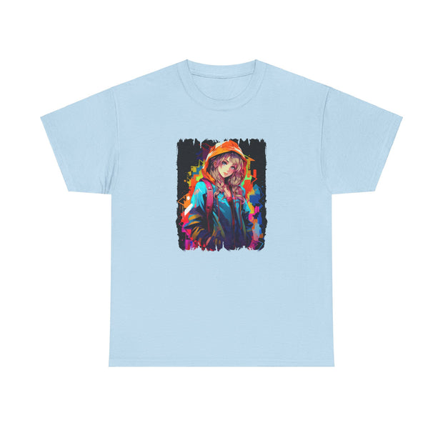 Graffiti Anime Girls Unisex Heavy Cotton Tee
