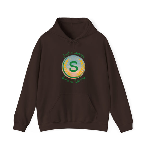 Saskatchewan Born & Raised Unisex Heavy Blend™ Hooded Sweatshirt