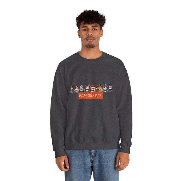 Meownster Mash Unisex Heavy Blend™ Crewneck Sweatshirt