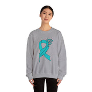 Teal Ribbon Unisex Heavy Blend™ Crewneck Sweatshirt