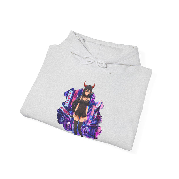 Anime Female Demon Unisex Heavy Blend™ Hooded Sweatshirt