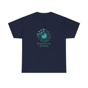 Ovarian Cancer Sunflower Unisex Heavy Cotton Tee