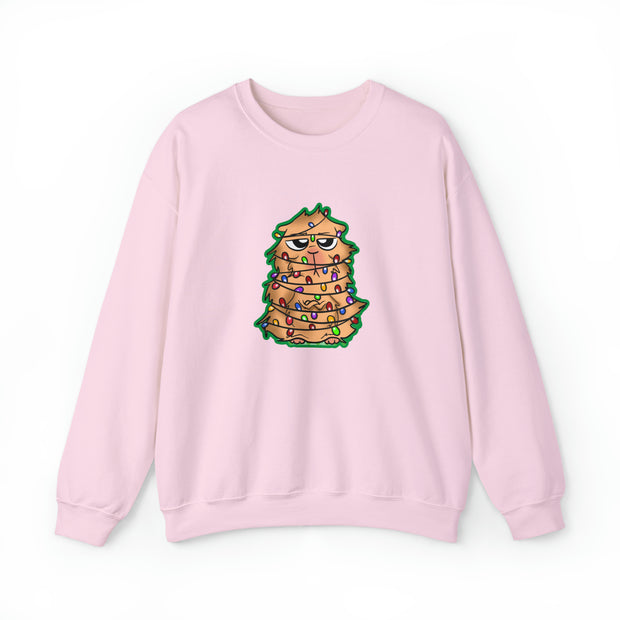 Christmas cat Unisex Heavy Blend™ Crewneck Sweatshirt