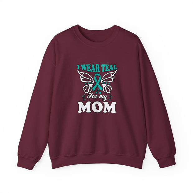 Teal for Mom Unisex Heavy Blend™ Crewneck Sweatshirt