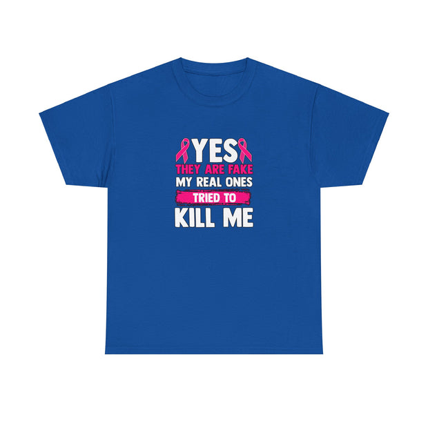 Breast Cancer Unisex Heavy Cotton Tee
