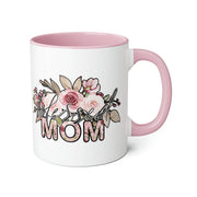 Mom Flowers Accent Mugs, 11oz